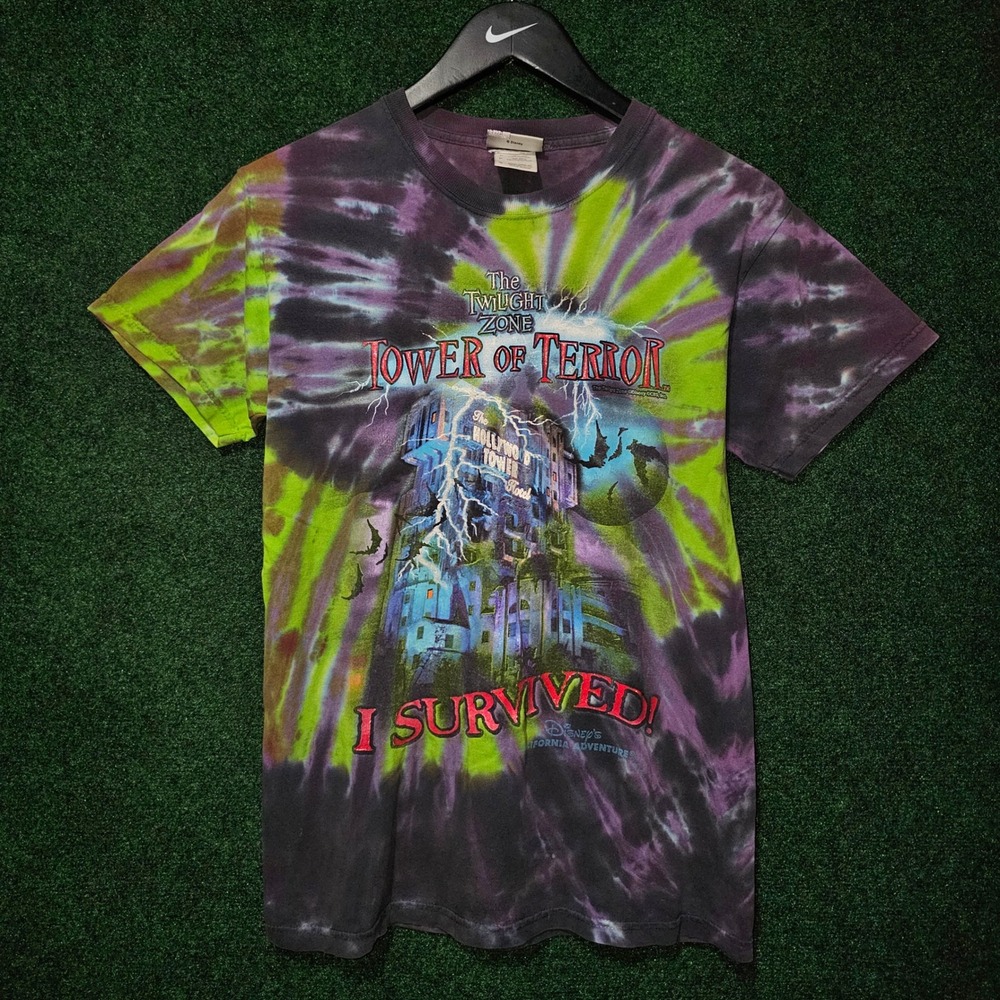 Vintage Disney Tower of Terror Tie Dye Graphic Tee